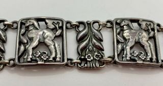 Mcclelland - Barclay Sterling Silver Vintage 925 Lamb Bracelet