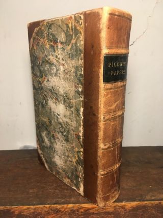 CHARLES DICKENS - PICKWICK PAPERS - FIRST EDITION - 1837 - FINE BINDING - RARE 3