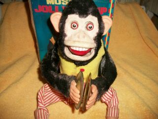 Vintage Musical Jolly Chimp It Only Claps,  Box Is Missing The Top