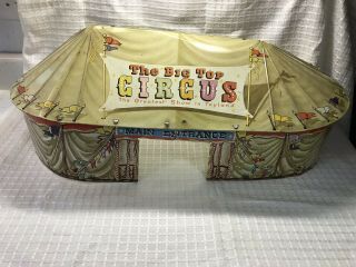 Rare Vintage 1950s Marx Big Top Circus Play Set Tent Only