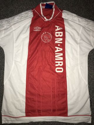 Ajax Home Shirt 1999/00 X - Large Rare And Vintage