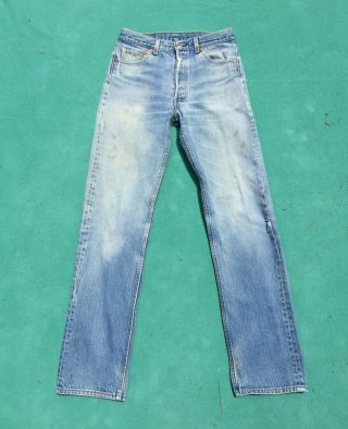 Vintage Levis 501 Made In Usa 80s 90s 31x36 (actual Size 30½x32¾) Shrink - To - Fit