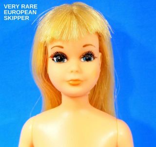 Very Rare European Bend Leg Skipper Doll W/8126 Minty Vintage 1970 