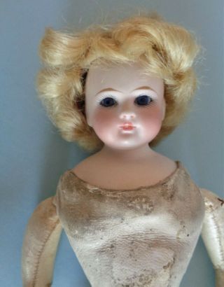 Antique 10 1/2 " Solid Dome Belton Type German Doll