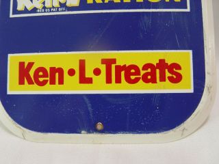 Vintage Ken - L Ration Dog Food Pet Advertising Painted Door Push Sign 2
