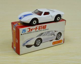Matchbox Japanese Box No.  25 Superfast Ford Gt40,  Rare Japan Series