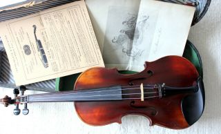 Old Rare French Violin Labeled And Stamped: J.  B.  Collin - Mezin Paris 1906