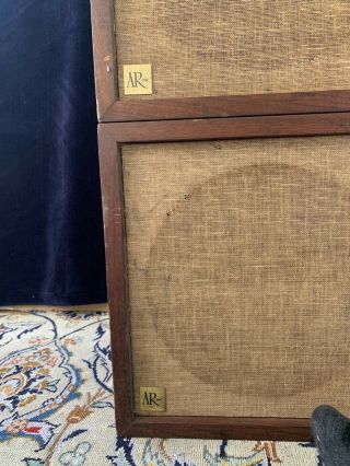 Vintage Acoustic Research AR - 2ax Speakers - Serial No.  AX03263/AX03254 2