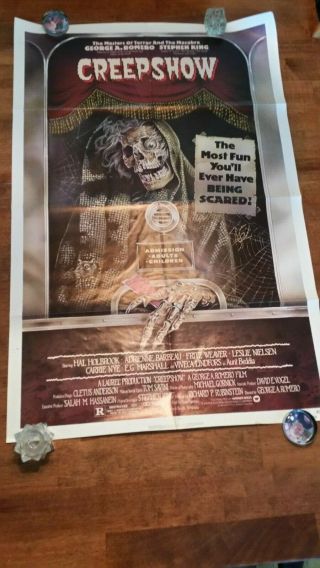 Creep Show 1982 Movie Poster 27 X 41 Vintage Cult Classic Horror