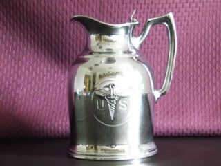 U.  S Army Medical Corps Vintage Stanley Insulated Pitcher Thermos Caduceus Symbol