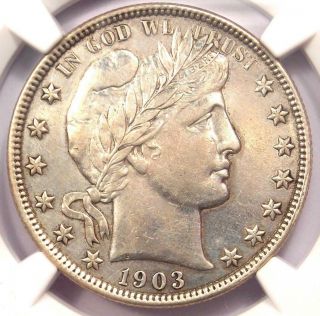 1903 Barber Half Dollar 50c - Ngc Au Details - Rare Certified Coin