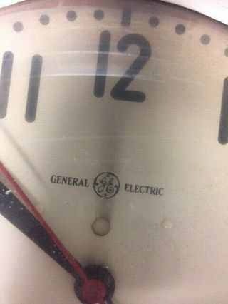 Vintage GE General Electric Corded hospital school wall clock 15 inch 5