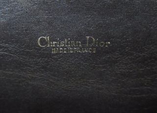 Vintage CHRISTIAN DIOR France CLUTCH PURSE Couture RARE Brown CD DIOR 8