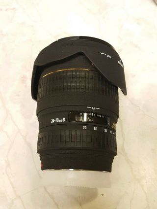 Rare Sigma AF 24 - 70mm f/2.  8 EX ASPHERICAL DG 1:2.  8 Lens For MINOLTA A - MOUNT 2