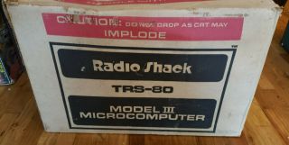 Vintage Radio Shack TRS - 80 Model III Microcomputer with paperwork 6