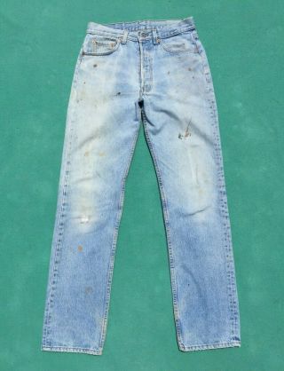 Vintage Levis 501 Made In Usa 80s 90s 31x34 (actual Size 30½x32½)