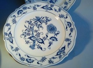 Blue Danube 6 Salad Plates.  Fine Porcelain China.  Vintage,