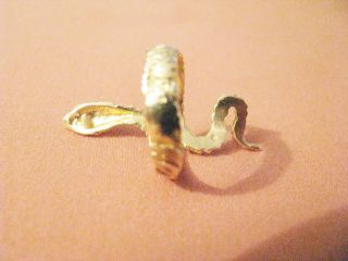 VINTAGE 14K YELLOW GOLD SNAKE RING SIZE 6 WEIGHS 4.  5 GRAMS 4