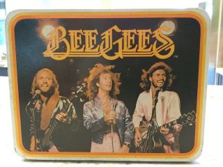 Vintage 1978 Bee Gees (robin Gibb) Disco Music Metal Lunchbox & Thermos Good Con