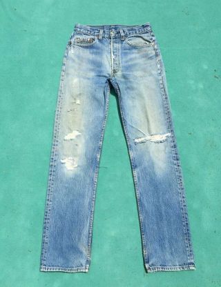 Vintage Levis 501 Made In Usa 80s 90s 31x34 (actual Size 30½x33)