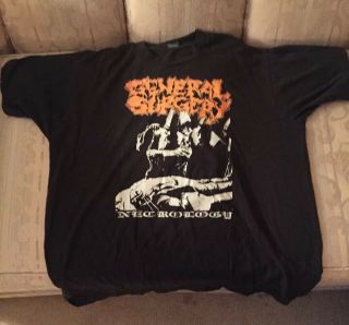 Vintage General Surgery Necrology T Shirt Xl Bolt Thrower Death Metal Obituary