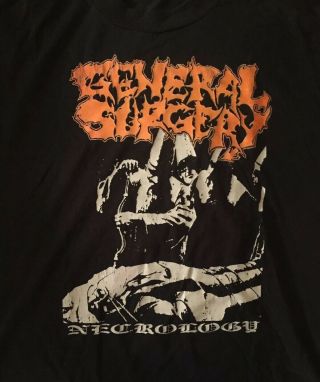 Vintage General Surgery Necrology T Shirt XL Bolt Thrower Death Metal Obituary 2