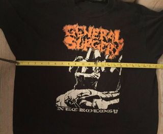Vintage General Surgery Necrology T Shirt XL Bolt Thrower Death Metal Obituary 6