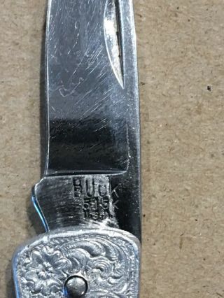 VINTAGE BUCK 515 POCKET KNIFE ALUMINUM HANDLE 2