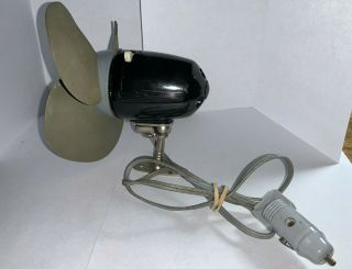 Vintage Rubber Blade Accessory Fan Dash Column Defroster Cooling Bakelite Gm