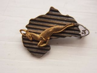 South Africa Springboks Rugby Union Vintage Tour Badge Stamped Fattorini 2