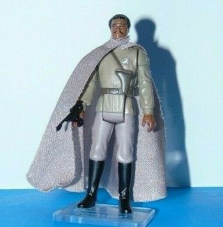 Vintage Star Wars Potf Lando Calrissian (general,  Pilot),  Action Figure Complete