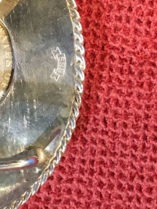 1880 Morgan Silver Dollar Belt Buckle Sterling SSS 90.  3 G Vintage Western 4
