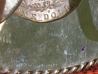 1880 Morgan Silver Dollar Belt Buckle Sterling SSS 90.  3 G Vintage Western 5