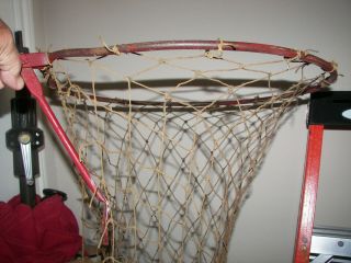 Antique Basketball Hoop Or Rim And Net,  Vintage Old 1900 