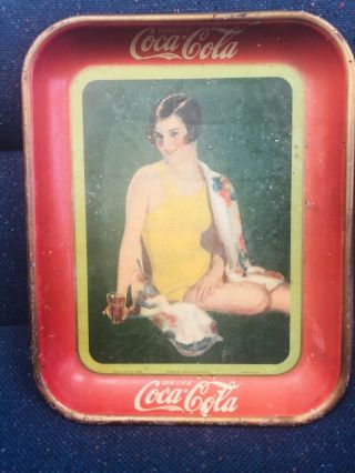 Vintage 1929 Coca Cola Serving Tray