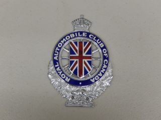 Vintage Royal Automobile Club Of Canada Car Badge Auto Emblem A782