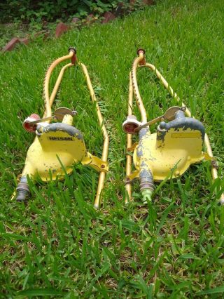 Two Vintage Nelson Metal Oscillating Lawn Grass Sprinkler