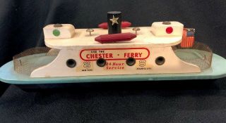 Antique Lego (?) Vtg Wood Ferry Boat Rare Item Ny Atlantic City Chester Exc Cond