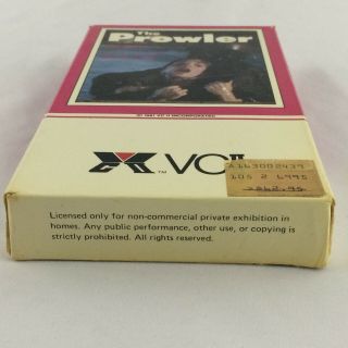 The Prowler VHS Tape Horror Slasher Movie Vintage 1981 Rare Tom Savini Cult Gore 5