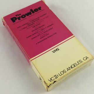 The Prowler VHS Tape Horror Slasher Movie Vintage 1981 Rare Tom Savini Cult Gore 7