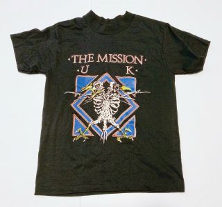 The Mission Uk 1988 Us Tour Shirt Vintage Authentic Single Stitch 80s