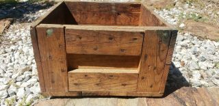 Vintage US Army Hand Grenade Wooden Case Crate Ammo Box 4