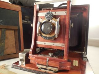 VINTAGE Conley Folding Camera Great shape With Case Plates Jan 10 1908 3