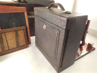 VINTAGE Conley Folding Camera Great shape With Case Plates Jan 10 1908 5