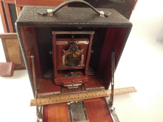 VINTAGE Conley Folding Camera Great shape With Case Plates Jan 10 1908 7
