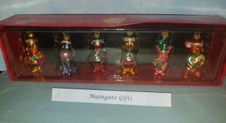 Disney Store Blown Glass Ornaments Winnie The Pooh Tigger Piglet Roo Vintage