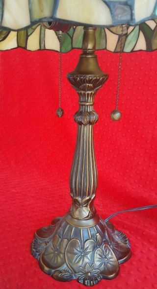 Vintage Dale Tiffany Table Lamp - Gorgeous - Bronze Dragonfly Pattern 7