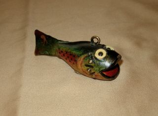Dfd (duluth Fish Decoys) Minnow Trout Ice Fishing Decoy By David E.  Perkins