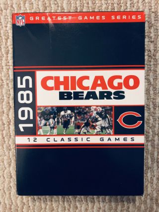 Nfl Greatest Games Series 12 Classic 1985 Chicago Bears 5 - Dvd Box Set Oop Rare