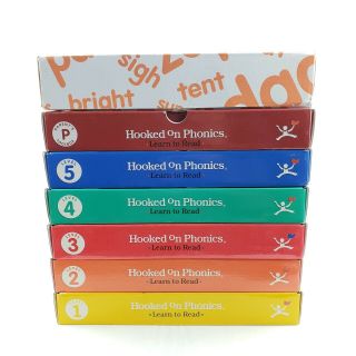 Hooked On Phonics Levels 1 - 5,  Parents Toolbox,  Bonus Book Set (vintage 1998)